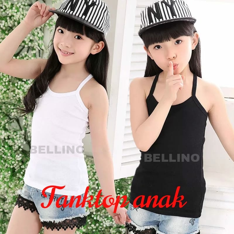 Tangtop Anak Cewek Murah Allsize Bahan Adem Kaos Dalam Anak Perempuan Tanktop Tali Anak Perempuan Bahan Adem Allsize Singlet Anak Cewek Tali Kecil Tengtop Tentop Tank Top