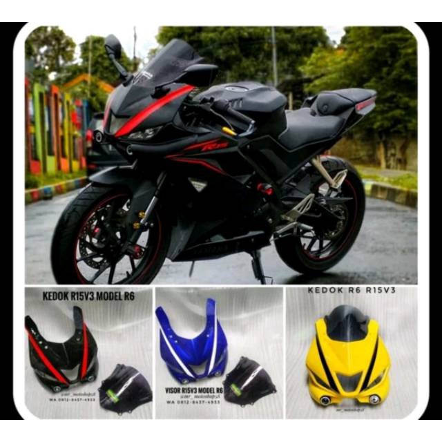 Windshield R15 V3 Kedok R15 V3 Topeng R6 R15 V3 Kedok R1 R15 V3 Visor R15 V3