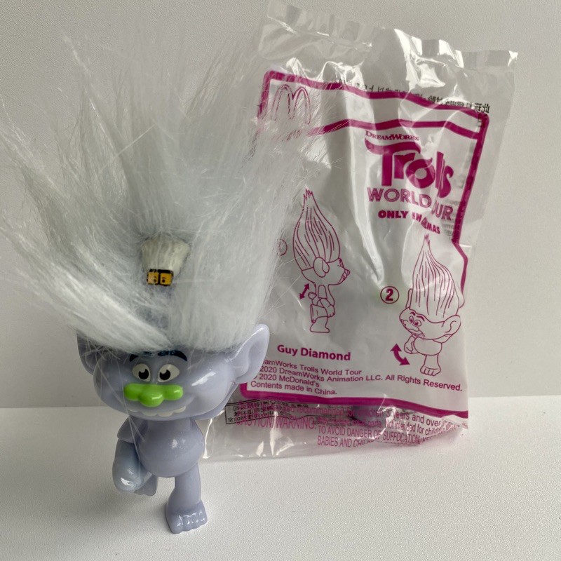 Mainan Happy Meal McD - Trolls World Tour - Guy Diamond