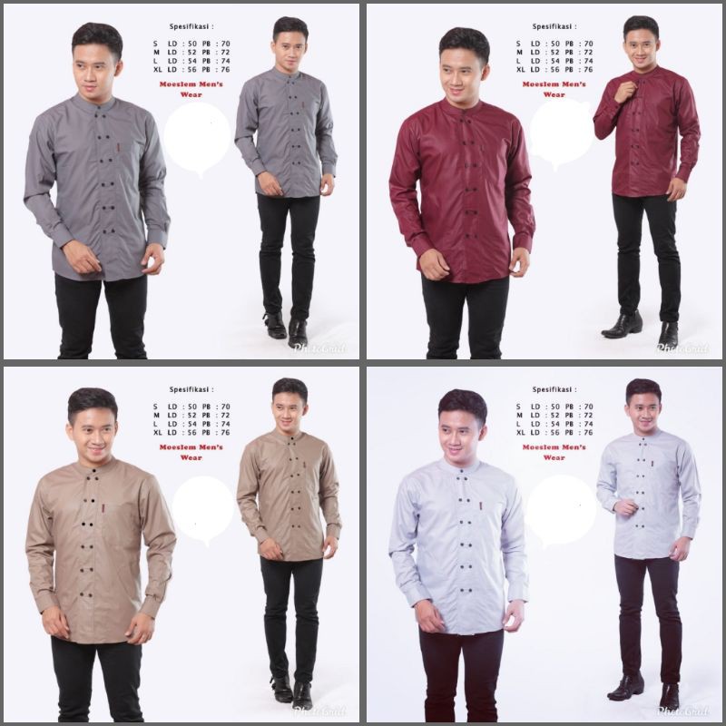 BAJU KOKO motif kancing| baju koko seragam hadroh