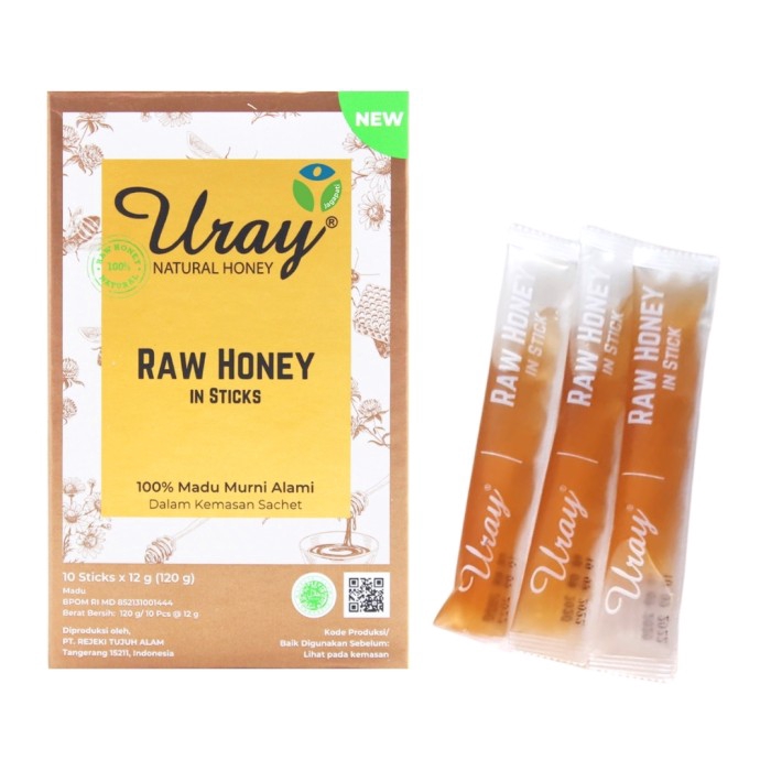 Madu Uray Sachet Pcs Natural Honey Super Grade A | Madu Lebah Hutan Asli