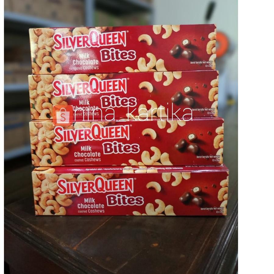 

T6T❀ SilverQueen Bites 420 Gr (1 Pack/12 Pcs) Terlaris!!