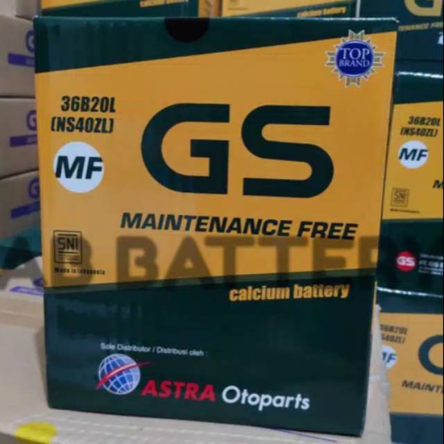Aki Mobil GS MF Astra NS40ZL (36B20L)