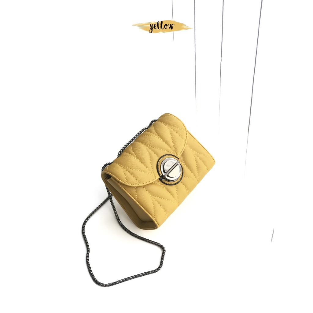 Slingbag Leaf Embos - Tas Selempang Wanita Rantai
