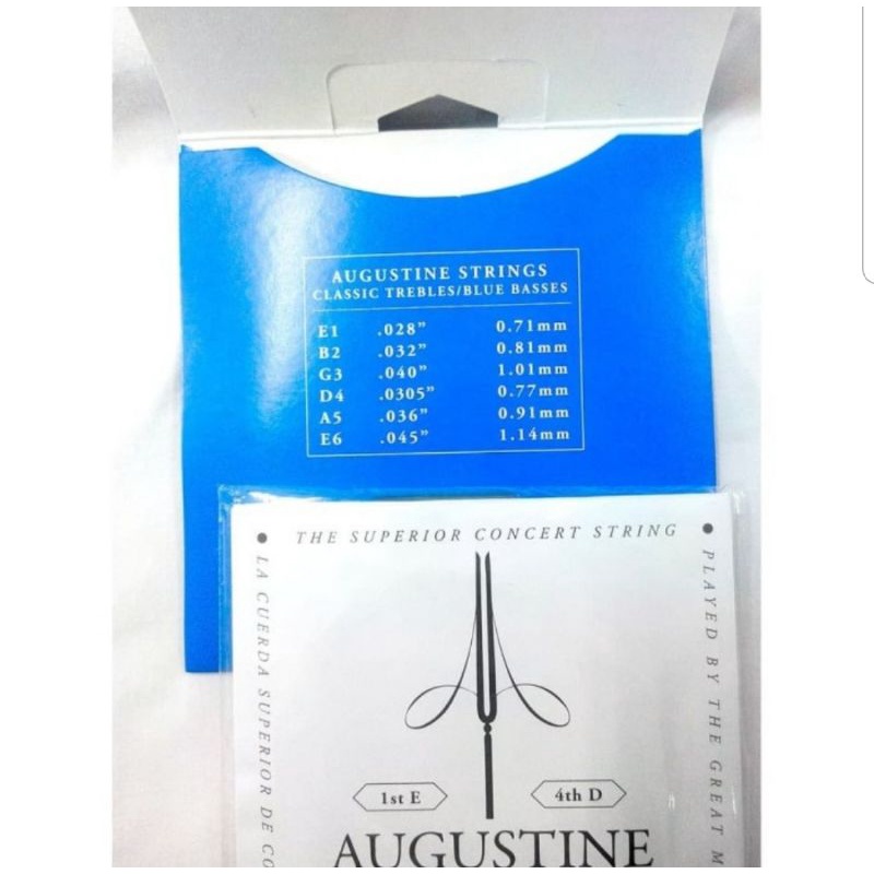 SENAR GITAR NYLON AUGUSTINE clasic high tension Original