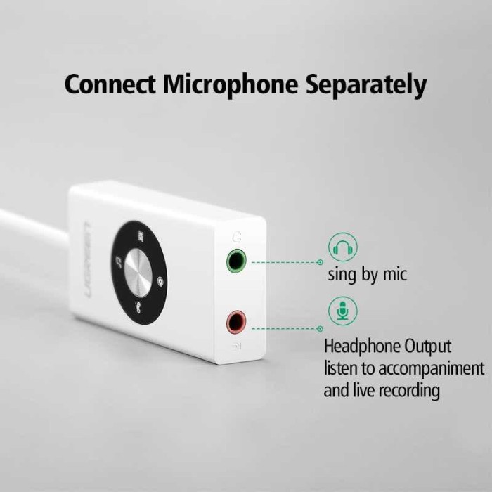 Soundcard External USB Chipset CM6533 untuk Laptop & PC