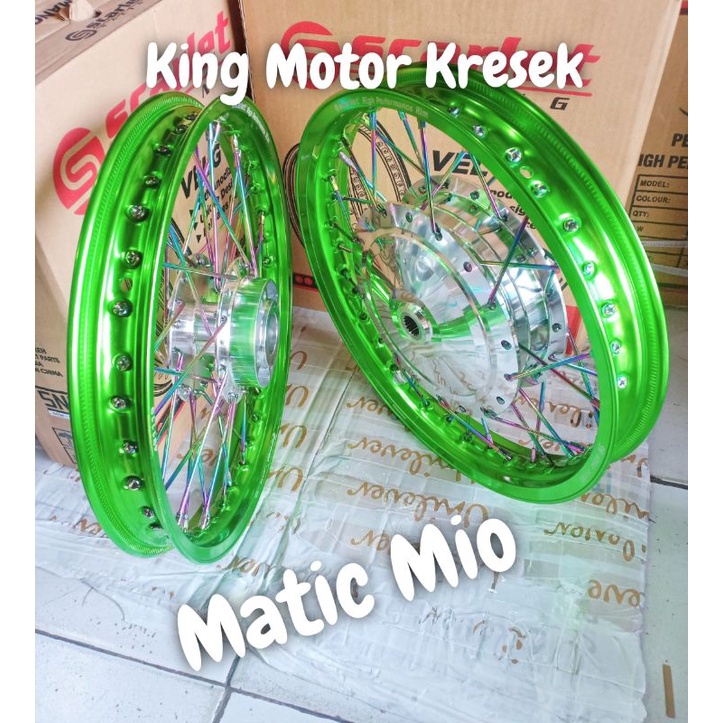Velg Jari Jari Ring 14 140X160 Satu Set Untuk Motor Matic Mio Smile Mio Sporty Mio J Mio Soul Mio M3