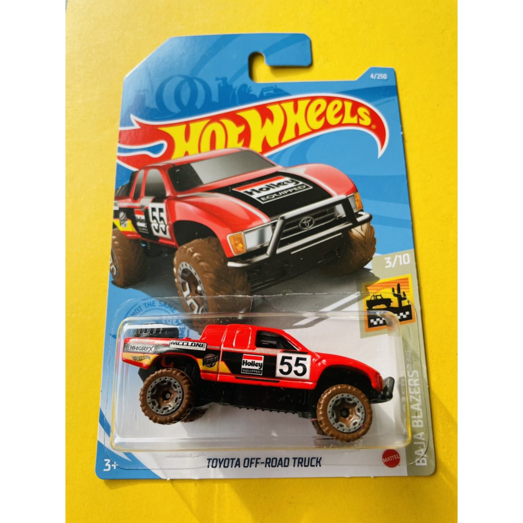 HOT WHEELS HOTWHEELS TOYOTA OFF-ROAD TRUCK ORANGE BAJA BLAZERS LOT H 2021 HOTWILS LANGKA MURAH TRACK