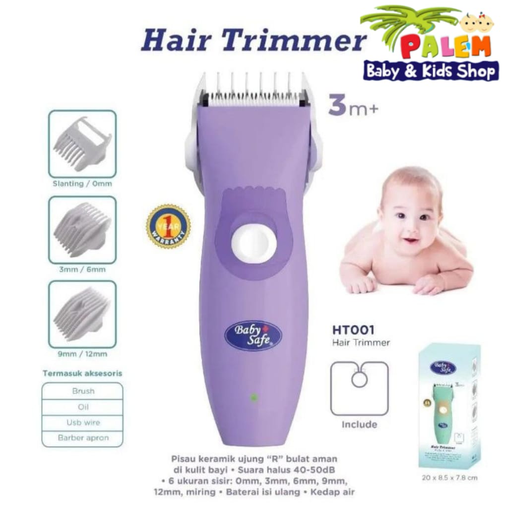 Baby Safe Hair Trimmer HT001/Alat Cukur Rambut