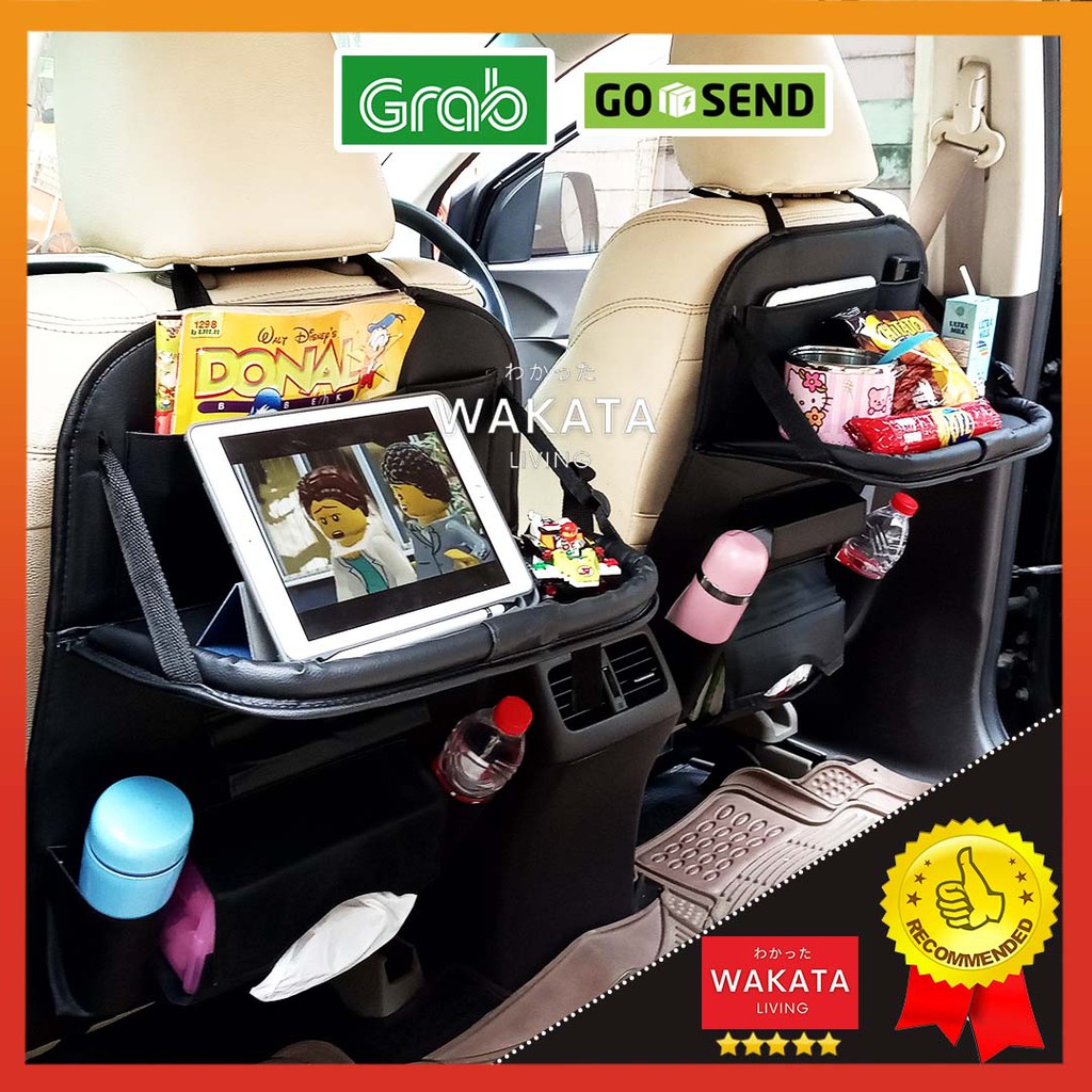 Car Seat Organizer Mobil Kulit Leather Premium Tas Jok Belakang Mobil Multifungsi Carzo Smart Seat