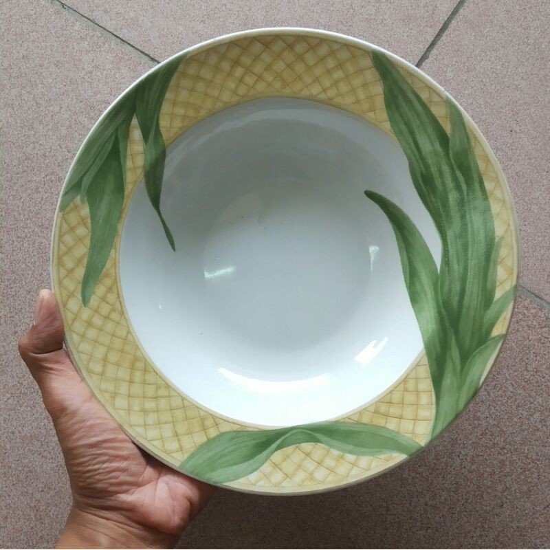 SOUP PLATE PIRING CEKUNG KERAMIK HIAS SANGO CANTIK