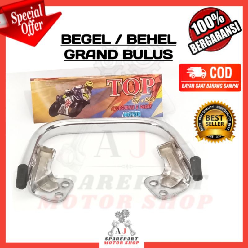 Behel Begel Grand Bulus / Planger Jok Belakang Honda Astrea Grand Bulus 91 92 Model Ori Tebal Crom
