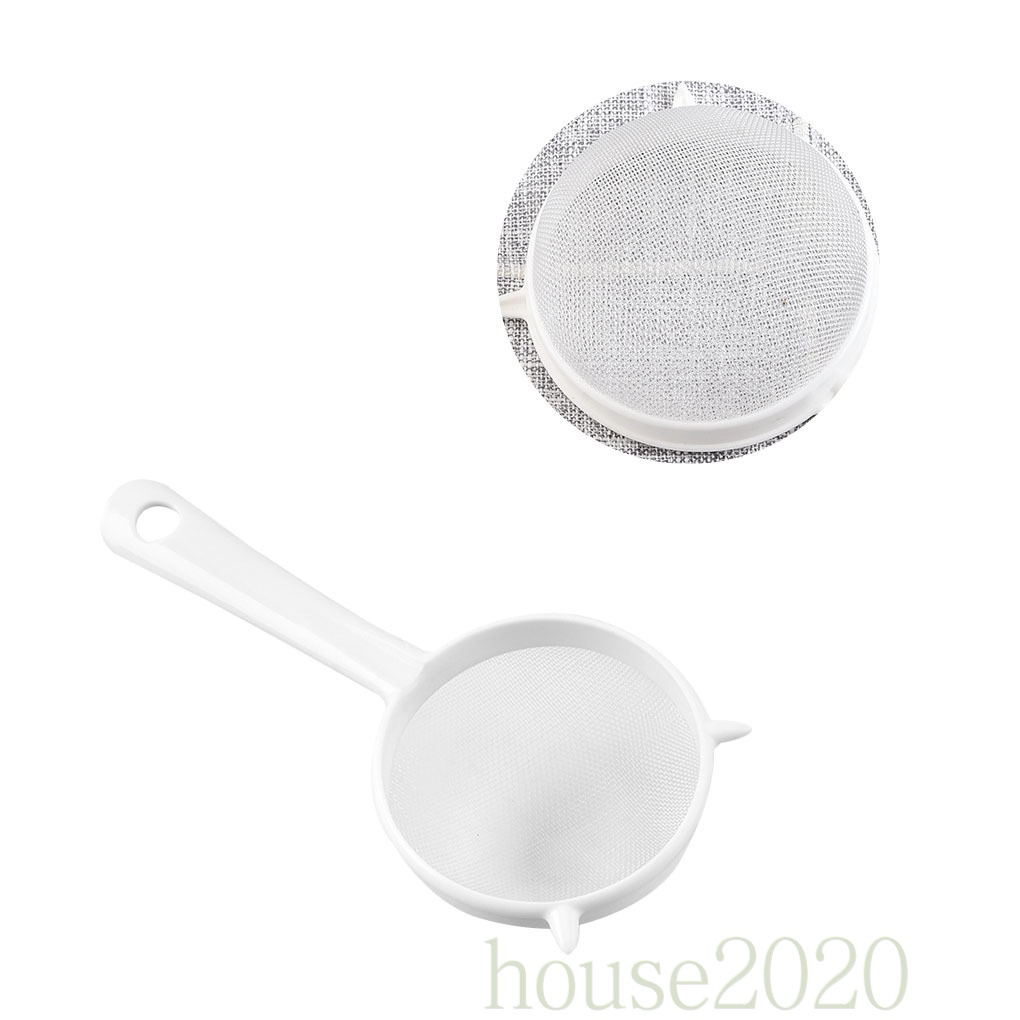 (House2020) Saringan Teh / Tepung Bahan Plastik Anti Karat Reusable Untuk Dapur