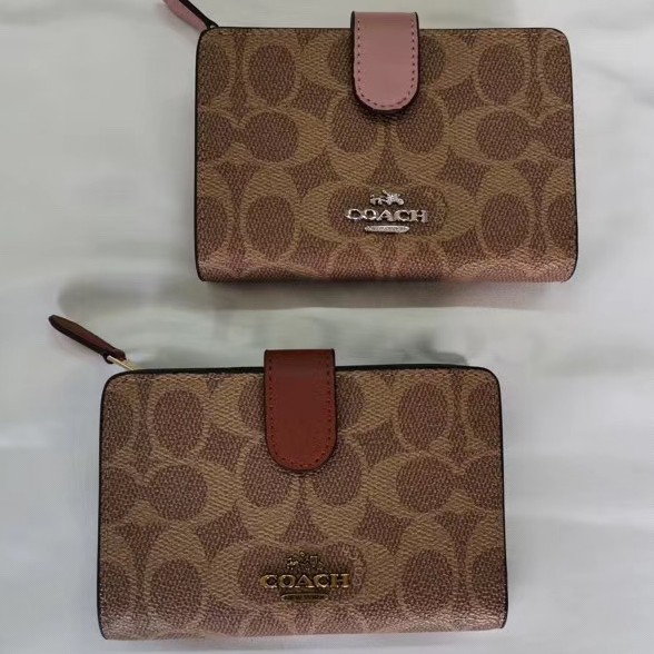 Coach 33034 Dompet Panjang Klasik Bahan Kanvas 2020 Warna Matching Dengan Resleting Untuk Wanita