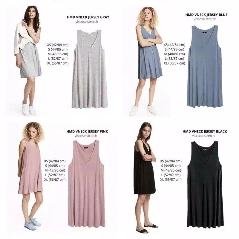 Dress H&M v Neck Basic