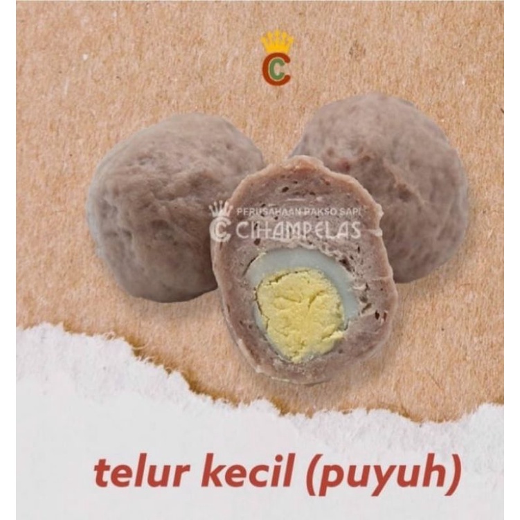 

Baso Sapi telur kecil (puyuh) cihampelas