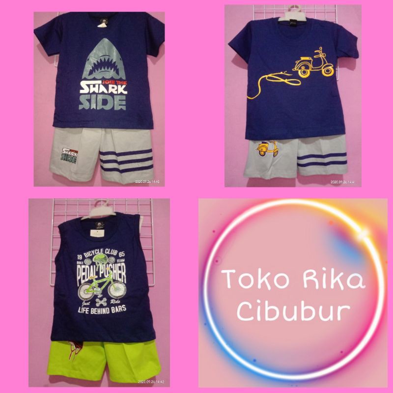 baju setelan anak cowok umur 1-3 tahun