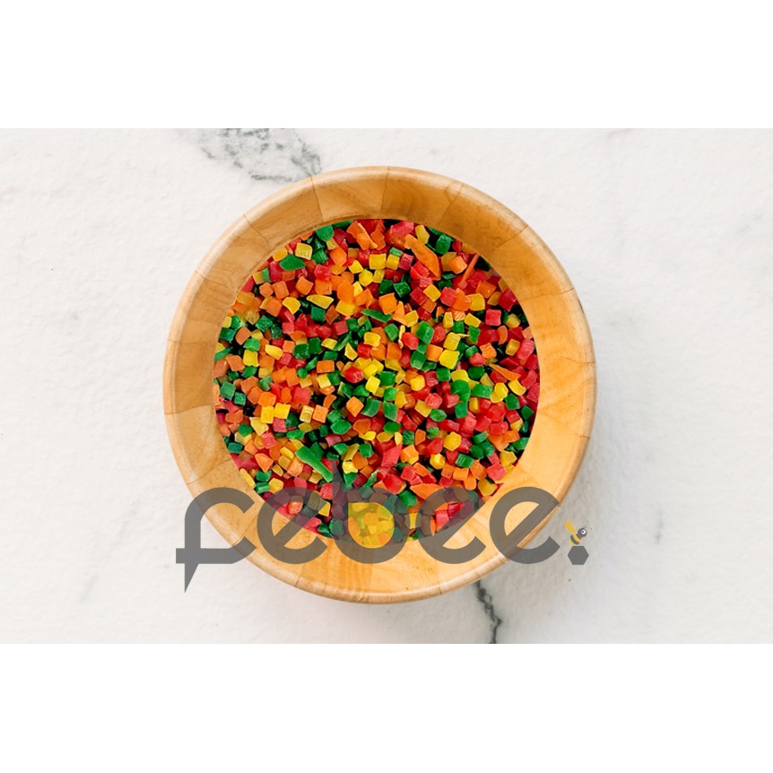 

[100g] Sukade Buah Pepaya Warna Warni Mix Rainbow