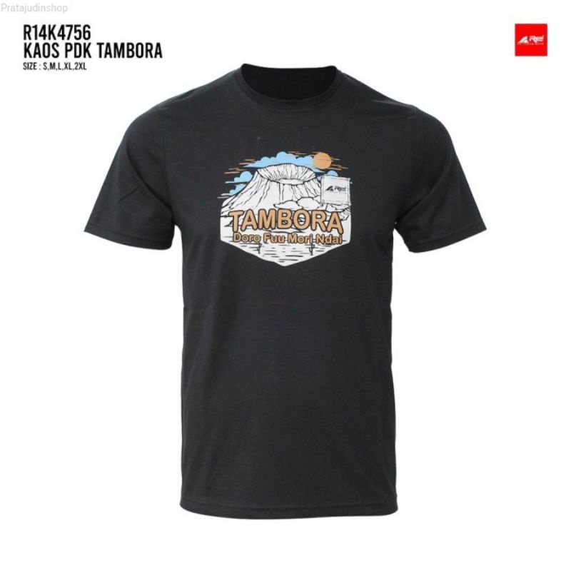 Kaos Pendek Pria Tambora Arei Outdoorgear Hitam