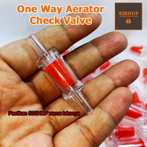 One Way Check Cek Valve CO2 Aerator Klep Satu Arah Aquascape Aquarium