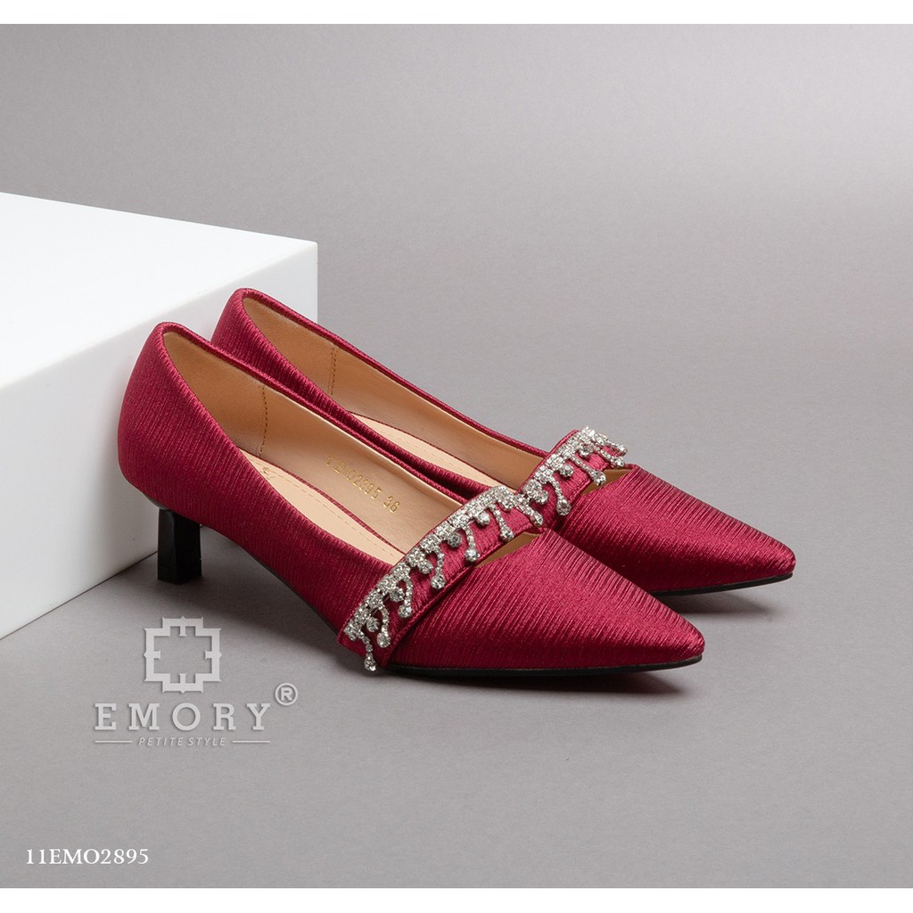 LINKSBANDUNG - EMORY  SEREVINA  11EMO2895 Sepatu Hak Tinggi Wanita Wedges Motif Original