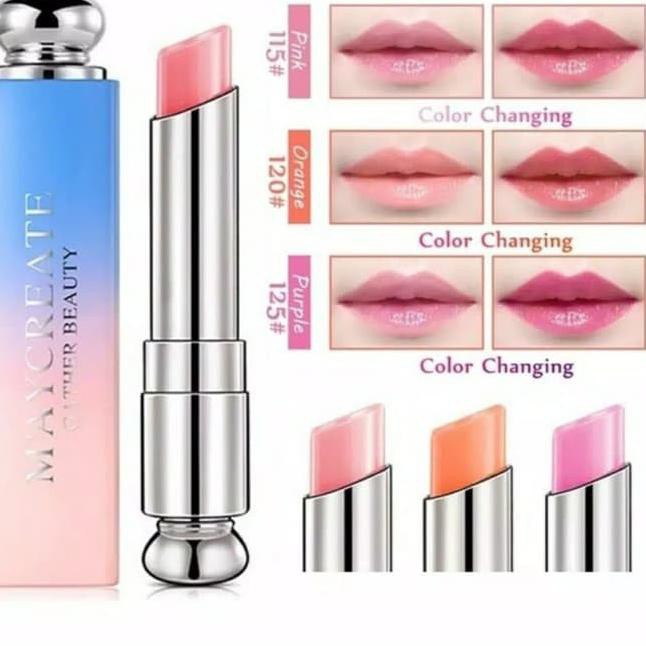 Termurah ORIGINAL MAYCREATE Moisturizing Lipstick Pelembab 3 Colors / MAYCREATE Lipstik Lip balm ,,,