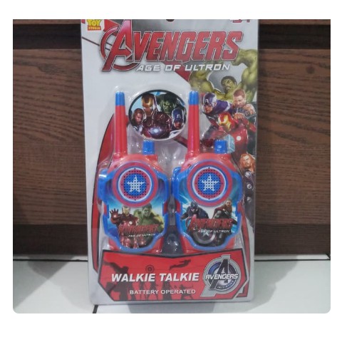 mainan walkie talkie avengers dll HT mainan intercom karakter cowok