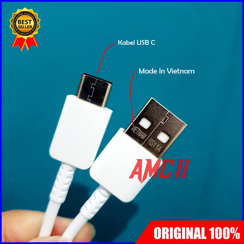 Charger Samsung Galaxy M30 M31 A50 A51 ORIGINAL 100% Fast Charging USB Type C-1