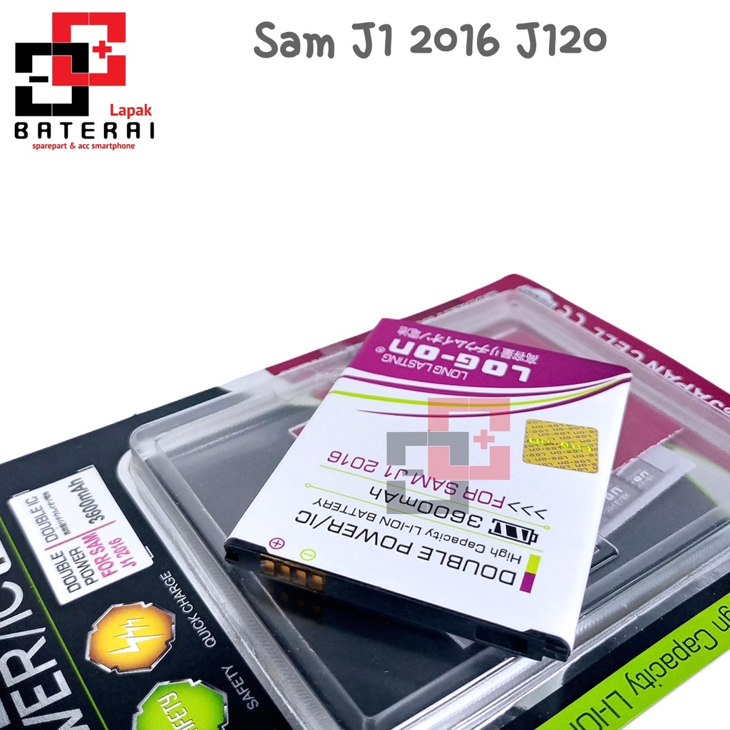 Log On - EB-JB120CBE Samsung J1 2016 J120 / J120G Power Boost Double Protection IC Battery Baterai Batre