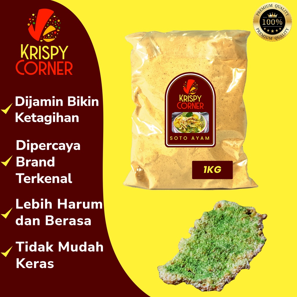 

BUMBU TABUR SOTO AYAM 1KG / BUBUK TABUR ANEKA RASA SOTO AYAM / TEPUNG TABUR SOTO AYAM 100 GRAM