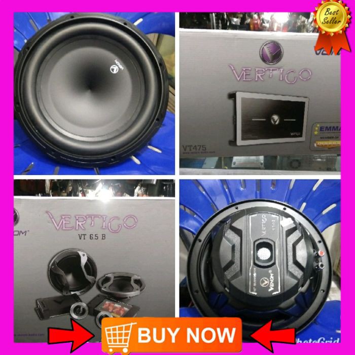Paket VENOM VERTIGO .power.subwoofer.speaker split VENOM VERTIGO.audio mobil murmer