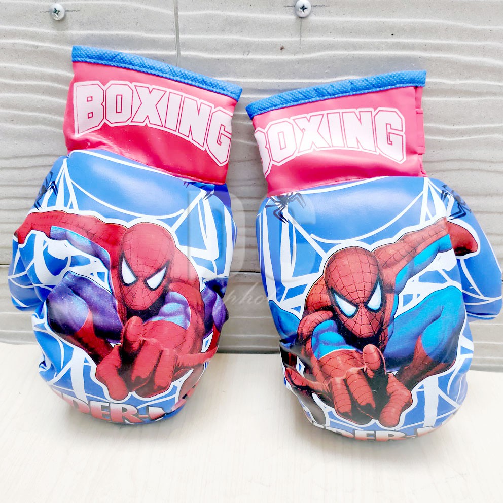 Boxing Sports Equipment Motif RANDOM Spons TEBAL Olahraga Sarung Tinju Anak