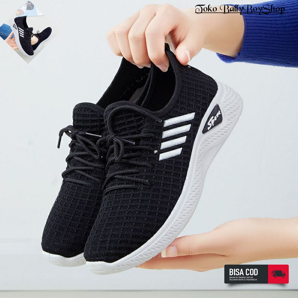 ESW Sneakers Wanita Import / Sepatu Sneakers Korea / Sepatu Santai Wanita / Sepatu Sport Sepatu Main