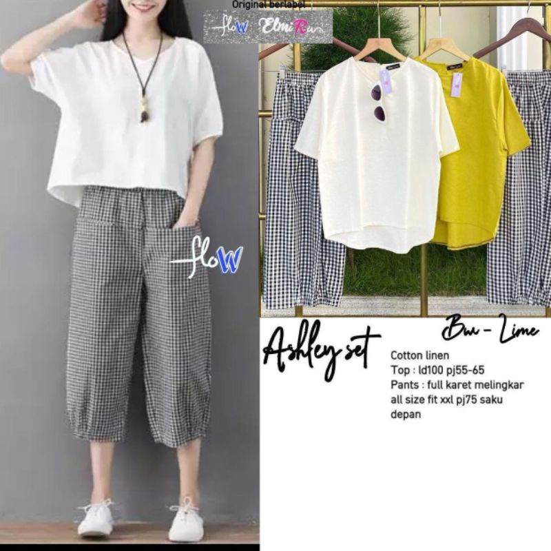 ASHLEY SET BY FLOW ELMIRA (ONE SET WANITA) Setelan wanita modern rekomended