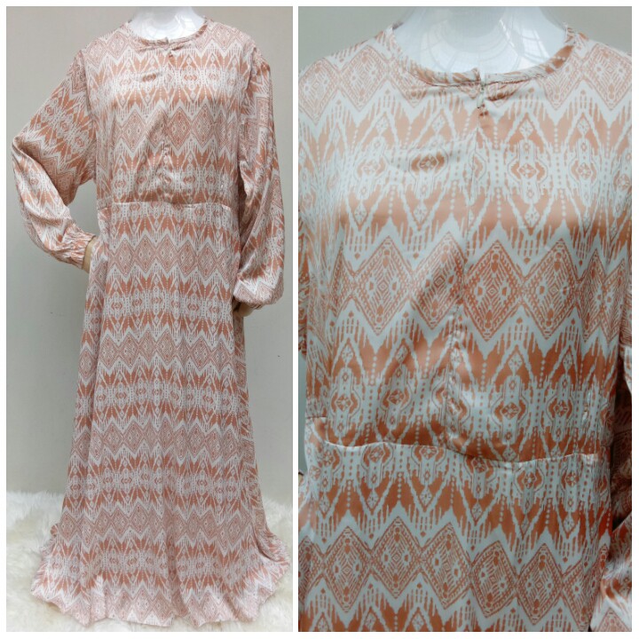 Gamis Armani Silk Premium Motif Lembut Elegan