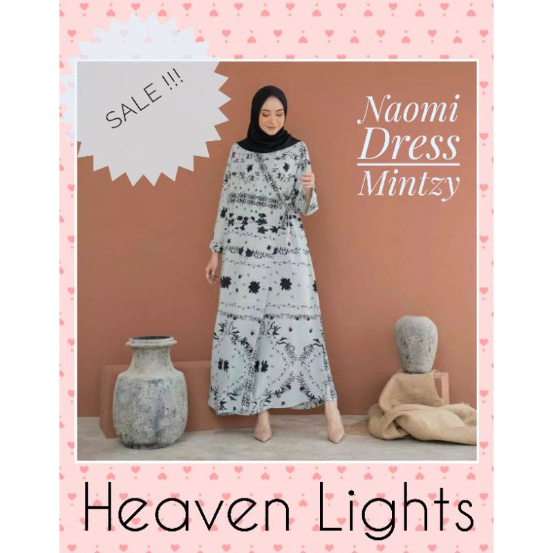 NAOMI DRESS MINTZY BY HEAVEN LIGHTS (SIZE S)