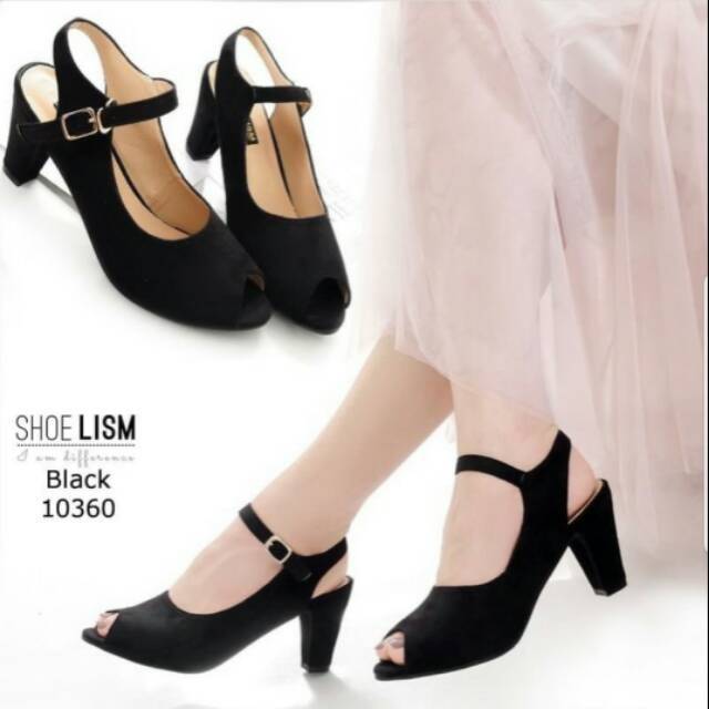 ABBUSHOES Yf 10-new sepatu hak tahu wanita 7cm