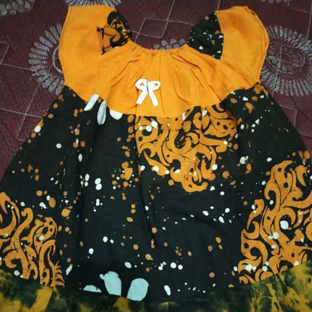 (cod) Setelan Perca Batik Anak Perempuan Cewek 1-5 Tahun Murah Kekinian Grosir