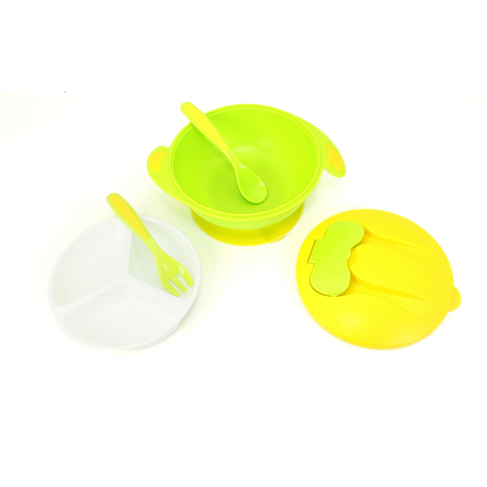 Babybeyond BB - 1004 Non Skid Big Bowl with Fork and Spoon Peralatan Makan Bayi