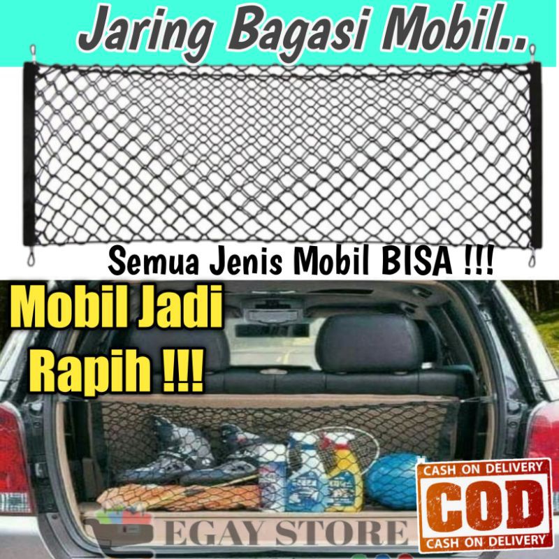 Jaring Bagasi Tempat Penyimpanan Barang Di Mobil Car Organizer Seat Jok Belakang Aksesoris Interior