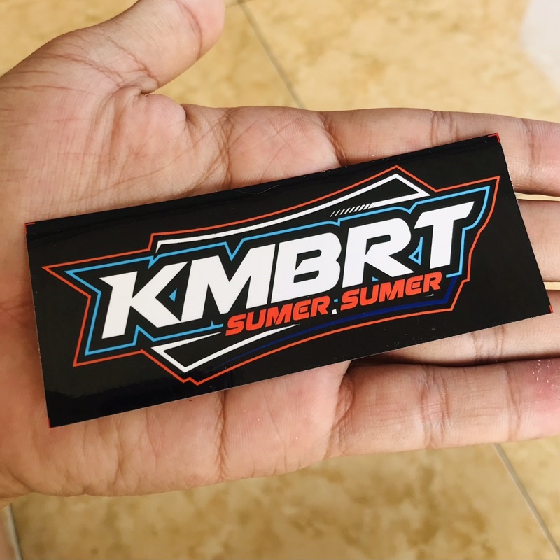 Stiker Bengkel Balap Motor Racing KMBRT Bijian Vynil Anti Air - soundbalapblitar