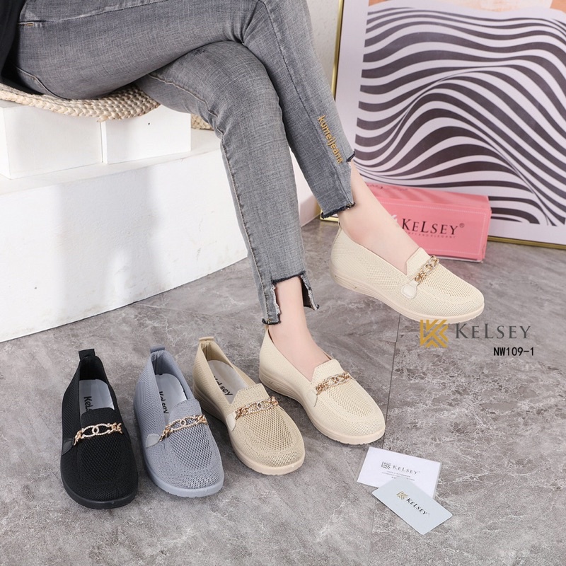 Sepatu Slip On Wanita 3cm Kelsey NW109-1