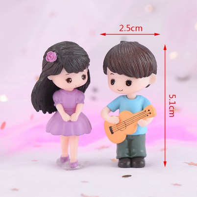 Miniature Lover Figures - Lovers Couple Figurines #12 (2pcs)