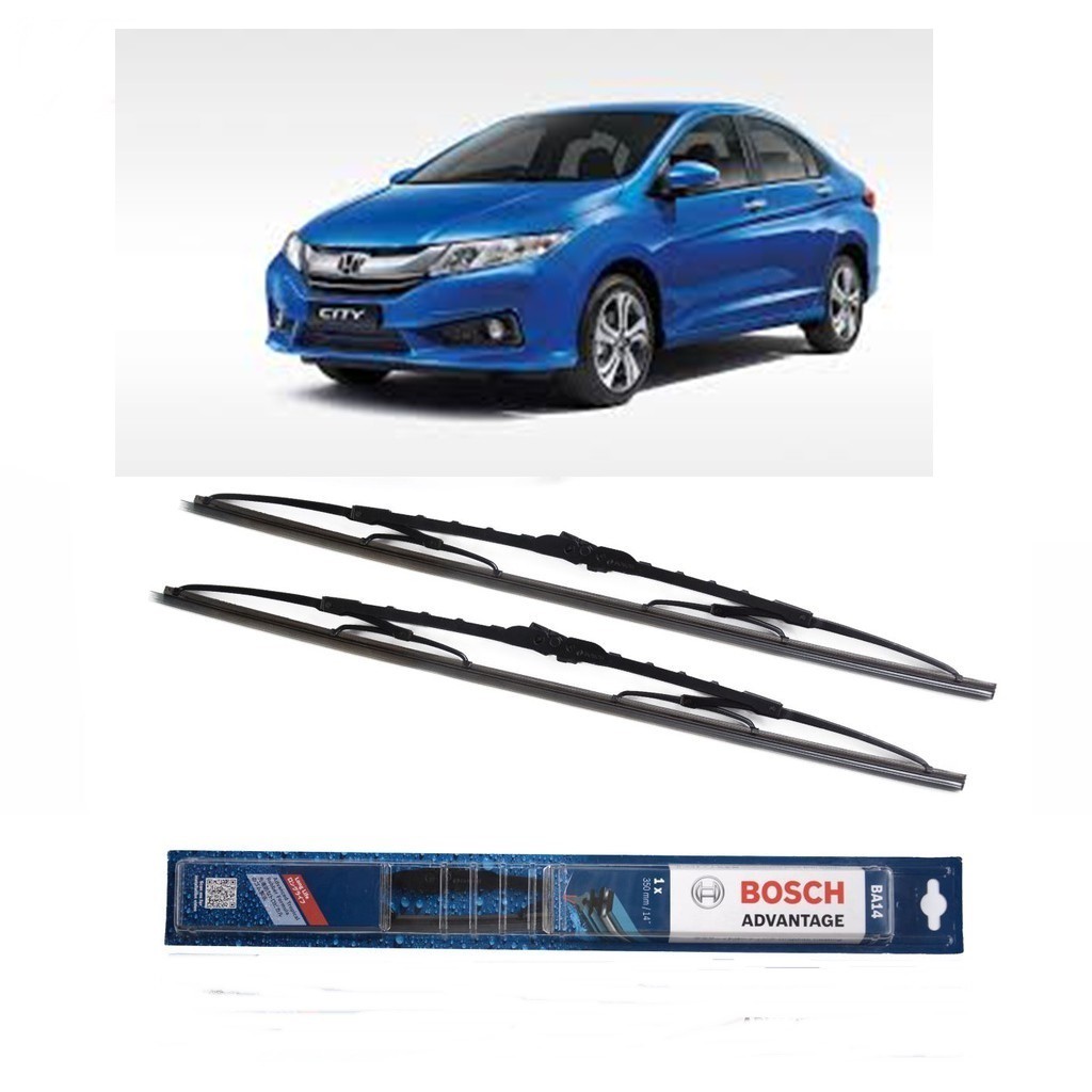 Bosch Wiper Honda New City Frame Besi - 2 buah/Set 14-24