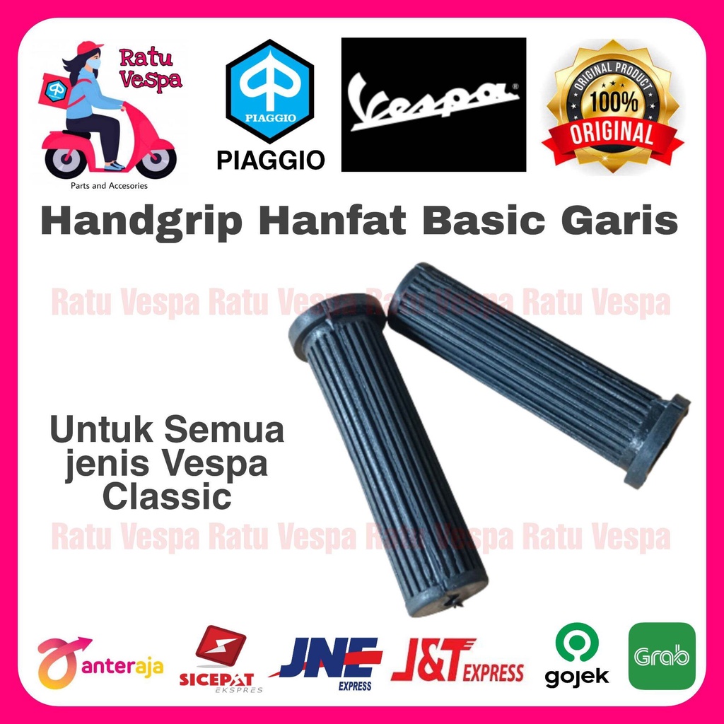 Handgrip Hanfat Garis Standard Vespa Murah