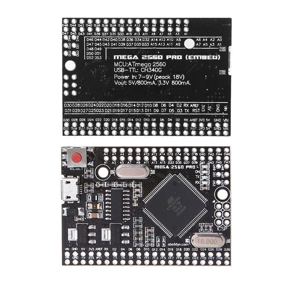 [IN STOCK/COD]Arduino MEGA2560 Pro USB CH340G Pro Micro ATMEGA2560-16AU For Arduino Mega 2560 R3 Mini