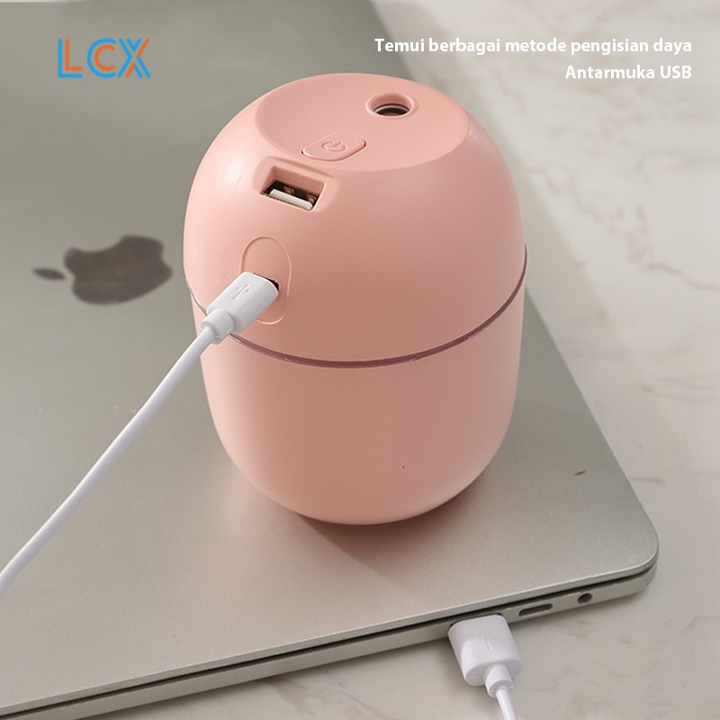 LCX PAKET ESSENTIAL OIL DIFFUSER Difuser Humidifier Air Purifier Young Lampu Tidur Living Oil