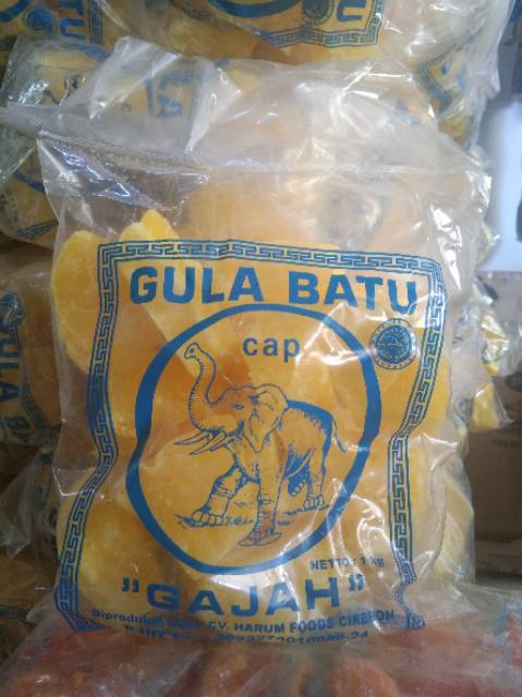 

LAKU Gula Batu Kuning Cap Gajah 1 KG Khas Cirebon