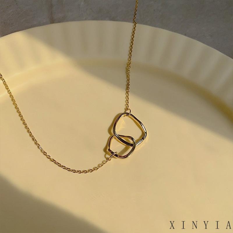 【COD】Kalung Rantai Panjang Bahan Metal Aksen Bintang Berlian Imitasi Warna Silver Gold Untuk Wanita