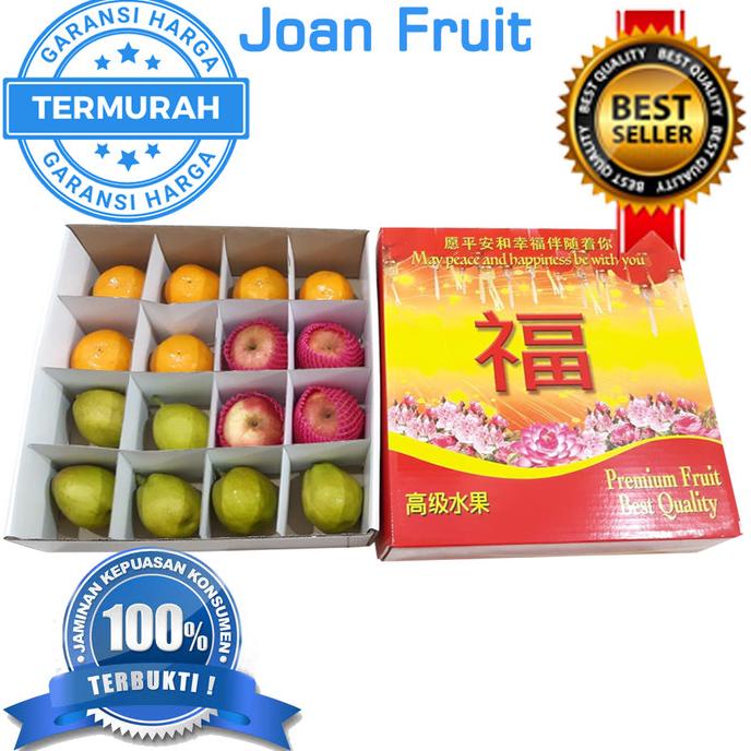 

BAYAR COD TERMURAH Gift Box 3 Jenis Buah Pear Apel Jeruk Imlek Sinchia Parcel LIMITED EDITION Kode